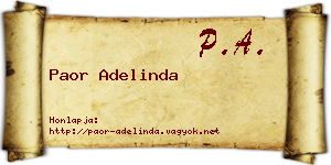 Paor Adelinda névjegykártya